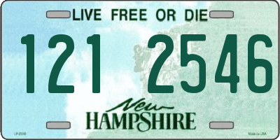 NH license plate 1212546