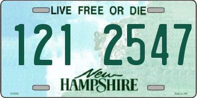 NH license plate 1212547