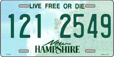 NH license plate 1212549