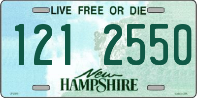 NH license plate 1212550