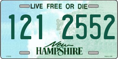 NH license plate 1212552