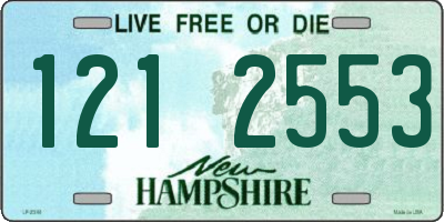NH license plate 1212553