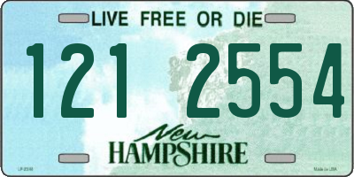 NH license plate 1212554