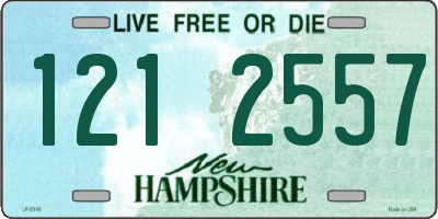 NH license plate 1212557