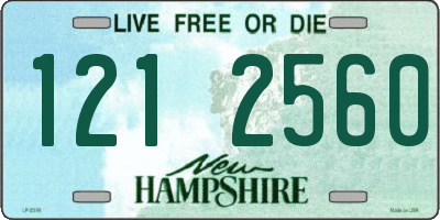 NH license plate 1212560