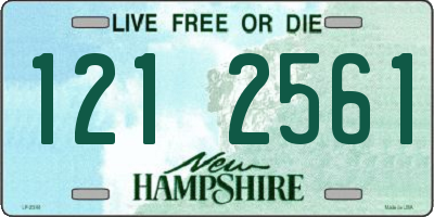 NH license plate 1212561