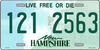 NH license plate 1212563