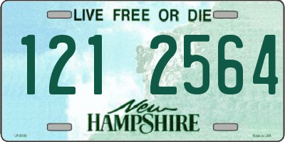 NH license plate 1212564