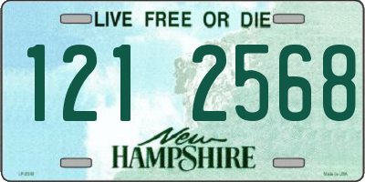 NH license plate 1212568