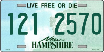 NH license plate 1212570