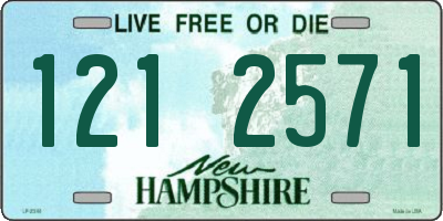 NH license plate 1212571