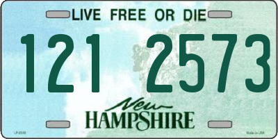 NH license plate 1212573