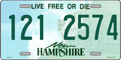 NH license plate 1212574