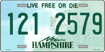 NH license plate 1212579