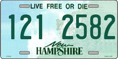NH license plate 1212582