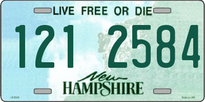 NH license plate 1212584