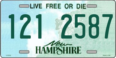 NH license plate 1212587