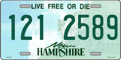 NH license plate 1212589
