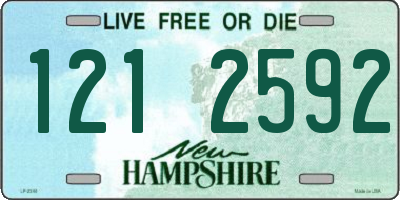 NH license plate 1212592