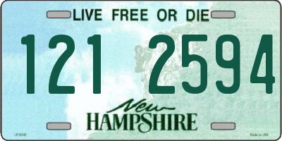 NH license plate 1212594