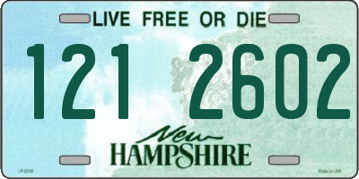 NH license plate 1212602