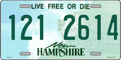NH license plate 1212614