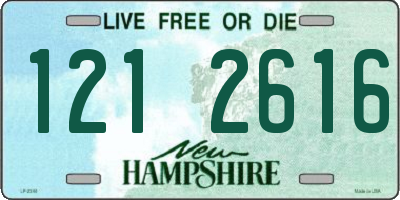 NH license plate 1212616