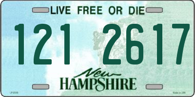 NH license plate 1212617