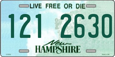 NH license plate 1212630