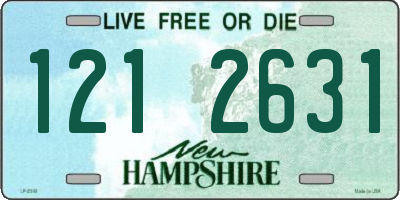 NH license plate 1212631
