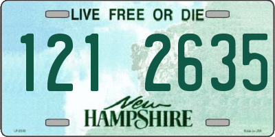 NH license plate 1212635