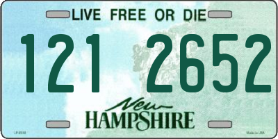 NH license plate 1212652