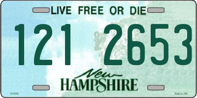 NH license plate 1212653