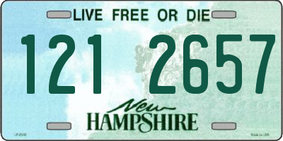 NH license plate 1212657