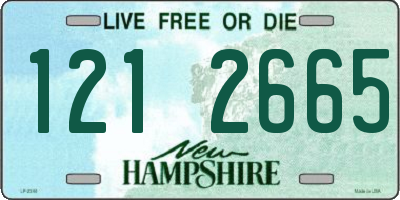 NH license plate 1212665