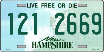 NH license plate 1212669