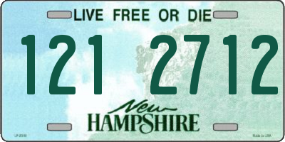 NH license plate 1212712