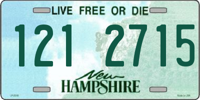NH license plate 1212715