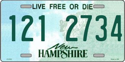 NH license plate 1212734