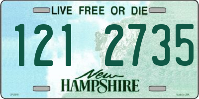 NH license plate 1212735