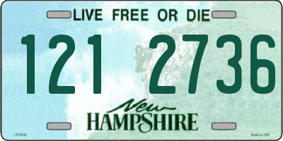 NH license plate 1212736