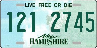 NH license plate 1212745