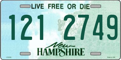 NH license plate 1212749
