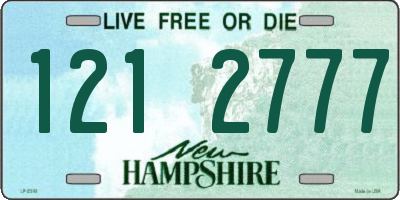 NH license plate 1212777