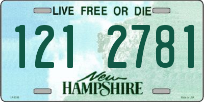 NH license plate 1212781