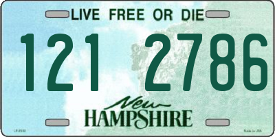 NH license plate 1212786
