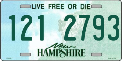 NH license plate 1212793