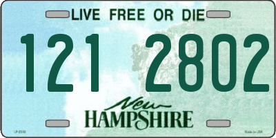 NH license plate 1212802