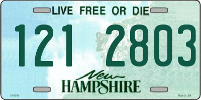 NH license plate 1212803