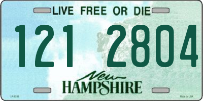 NH license plate 1212804